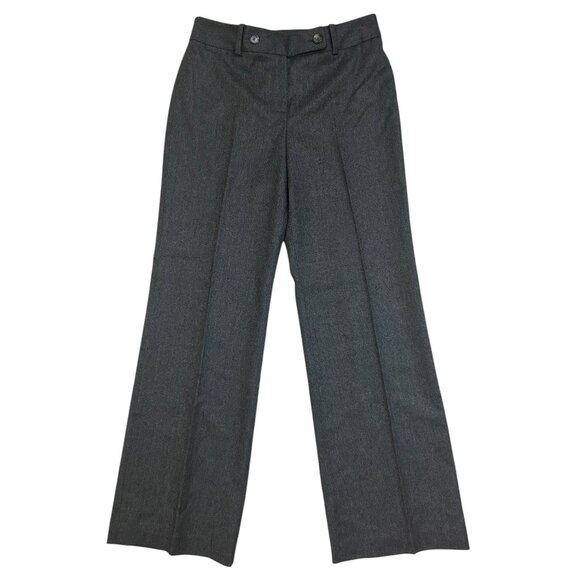 Ann Taylor Women's Sz. 8 Grey Charcoal Wool Cashmere Blend Fully Lined Pants NWT - Picture 1 of 8